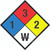NFPA Diamond 704: 1-3-2 W - Wall Sign