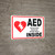 AED (Automated External Defibrillator) Inside - Wall Sign