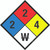 NFPA Diamond 704: 2-2-4 W - Wall Sign