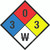 NFPA Diamond 704: 3-0-3 W - Wall Sign
