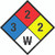 NFPA Diamond 704: 3-2-2 W - Wall Sign