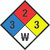 NFPA Diamond 704: 3-2-3 W - Wall Sign