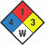 NFPA Diamond 704: 4-1-3 W - Wall Sign