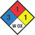 NFPA Diamond 704: 3-1-1 W OX - Wall Sign