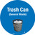 Floor Sign - Trash Can (General Waste)