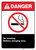 Danger No Smoking Battery Charging Area