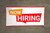 Now Hiring Vinyl Banner