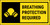 Breathing Protection Required Icon On Black Background Banner