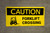 Caution Forklift Crossing with Graphic Banner