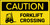 Caution Forklift Crossing with Graphic Banner