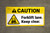 Caution Forklift Lane Keep Clear ANSI Banner