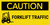 Caution Forklift Traffic Banner