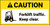 Caution Forklift Traffic Keep Clear With Graphic ANSI Banner