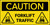 Caution Forklift Traffic With Graphic Banner