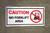 Caution No Forklift Area Red/Black Banner