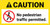 Caution No Pedestrian Traffic Permitted Banner