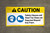 Caution Safety Glasses Steel Toe Shoes Required Beyond Point ANSI Banner