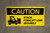 Caution Stack Forklift Load Securely With Graphic Banner