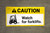 Caution Watch For Forklifts with Graphic Banner