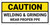 Caution Welding & Grinding Wear Proper PPE Black Frame Banner