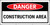 Danger Construction Area Banner
