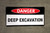 Danger Deep Excavation No Frame Banner