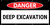 Danger Deep Excavation No Frame Banner