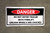 Danger Do Not Enter Trailer With Forklift Until Wheels Are Chocked Banner