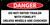 Danger Do Not Enter Trailer With Forklift Until Wheels Are Chocked No Frame Banner