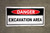 Danger Excavation Area Banner