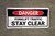 Danger Forklift Traffic Stay Clear Banner
