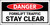 Danger Forklift Traffic Stay Clear Banner