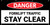 Danger Forklift Traffic Stay Clear No Frame Banner