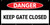 Danger Keep Gate Closed No Frame Banner