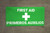 First Aid (Bilingual Spanish with white cross) Banner