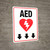 AED Below Wall Signs