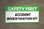 Safety First Accident Investigation Kit Banner