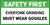 Safety First Everyone Grinding Must Wear Goggles Banner