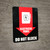 Electrical Panel Do Not Block wall sign