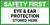 Safety First Eye and Ear Protection Stored Here Banner