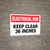 Electrical Box Keep Clear 36 inches