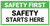 Safety First Safety Starts Here Banner