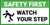 Safety First Watch Your Step Trip Icon Banner