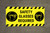 Safety Glasses Required Striped Banner