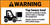 Warning Top Heavy Load Forklift Safety ANSI Banner
