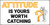 Attitude Is Yours Worth Catching Yellow Banner