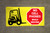 No Cell Phones While Driving Forklift Banner