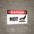 Danger Hot Wall Sign