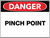 Danger Pinch Point Wall Sign