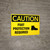 Caution Foot Protection Required Wall Sign